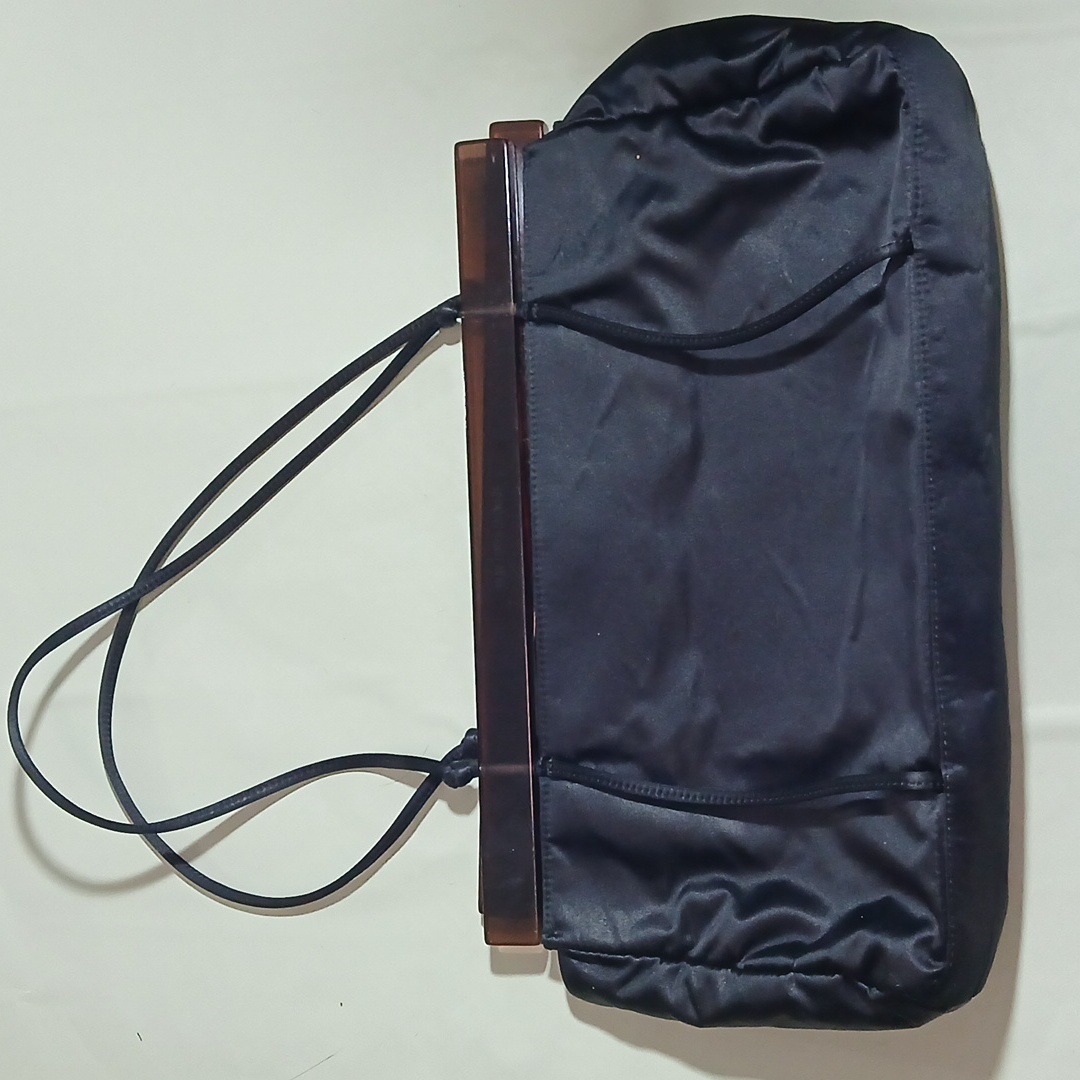 Rare Junko Shimada Satin Handbag Resin Bars Tokyo Paris Designer Collector